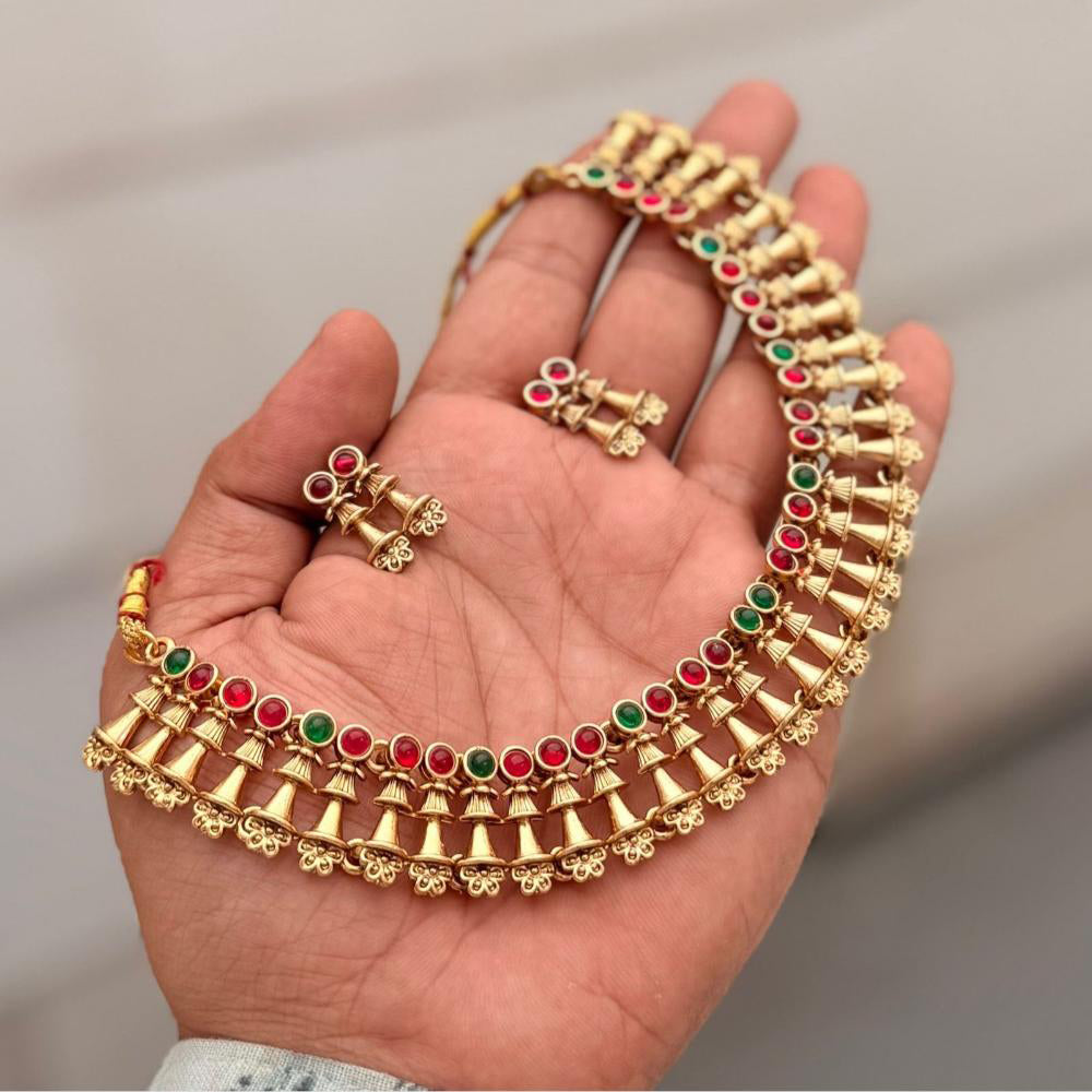 Manisha Jewellery Kundan Stone Necklace Set