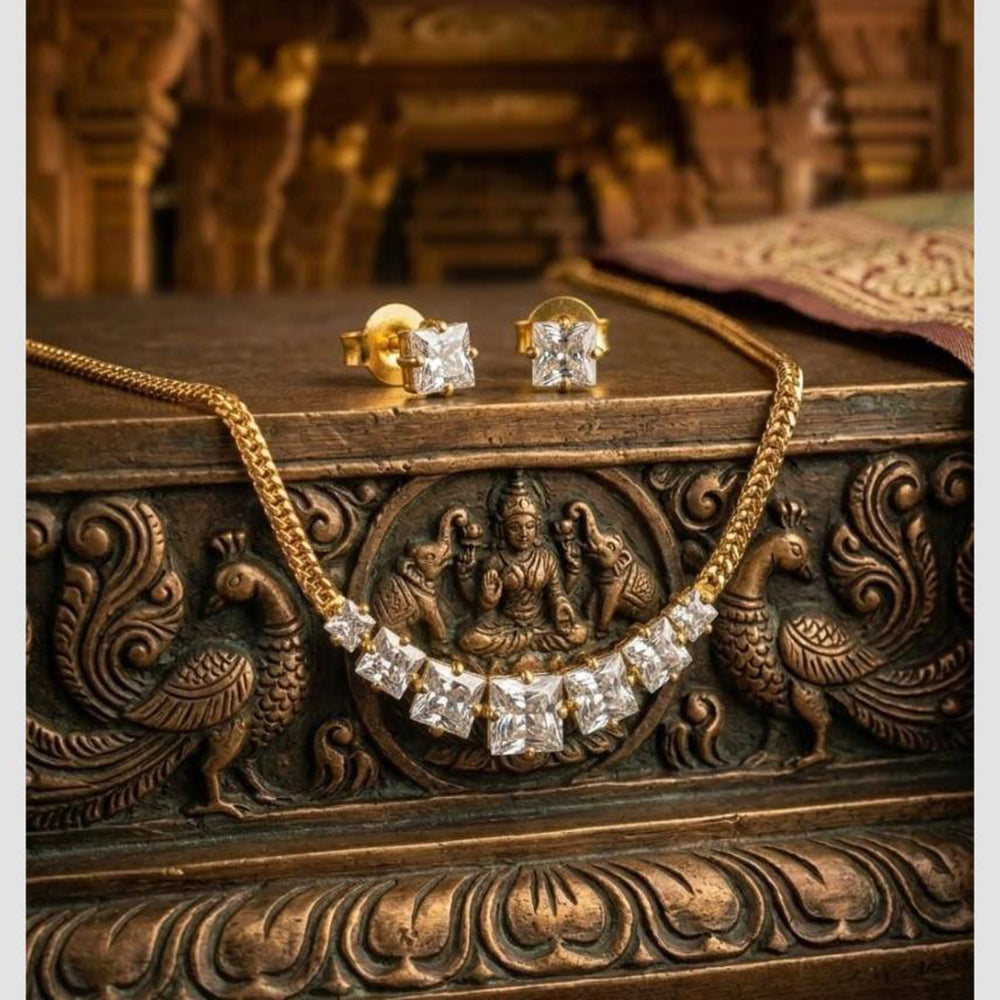 Manisha Jewellery Premium Crystal Stone Necklace Set
