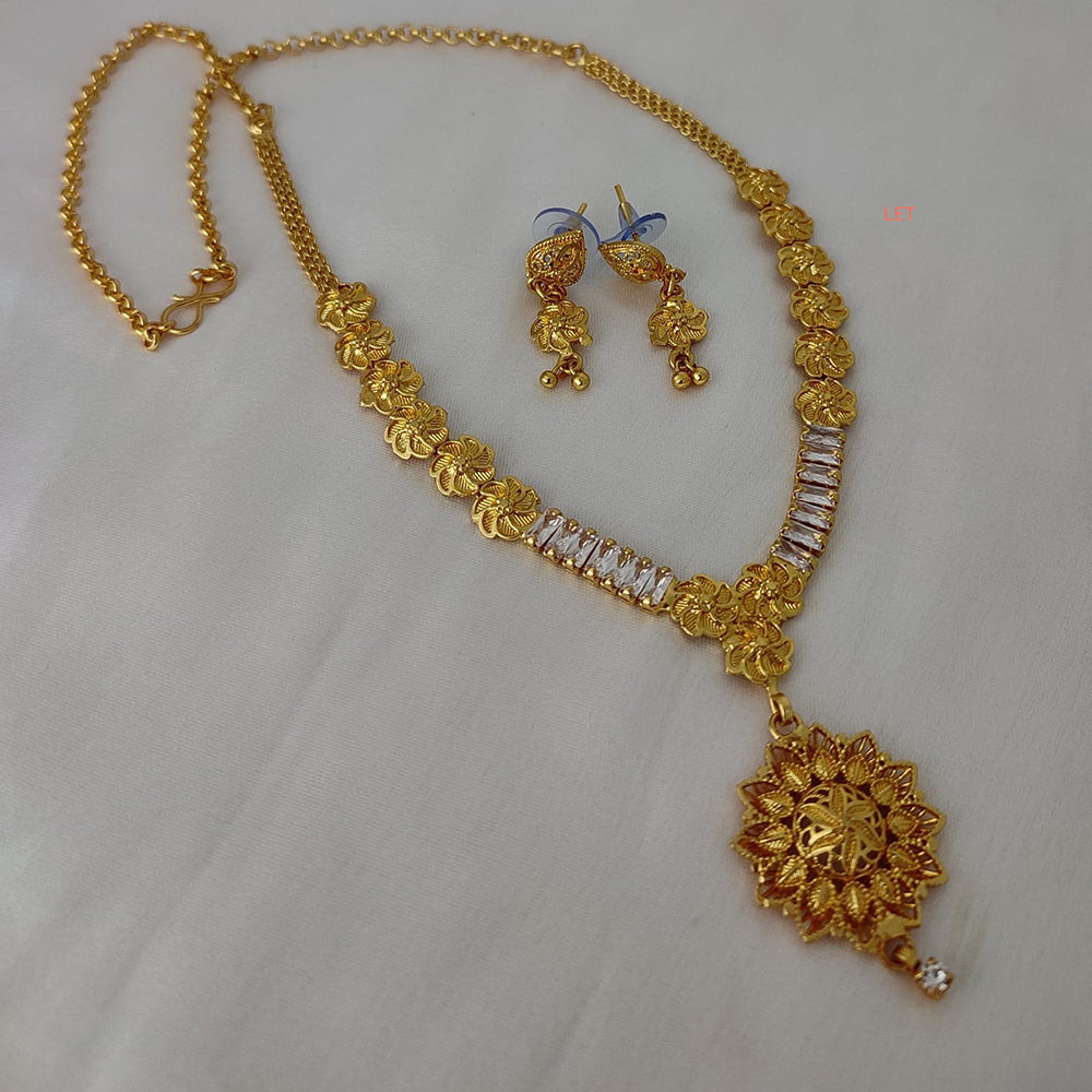 Long gold store tone necklace