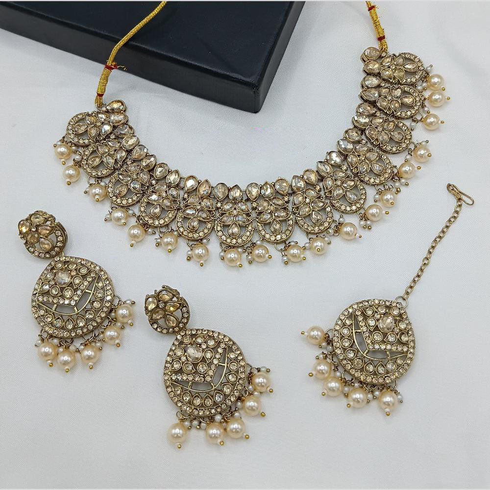 Lucentarts Jewellery Designer Kundan Beads Set