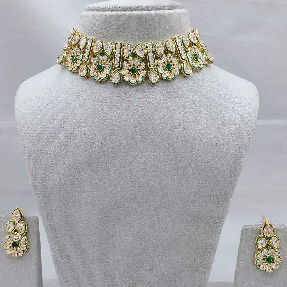 Lucentarts Jewellery Glam Finish Crystal And Austrian Stone Necklace Set