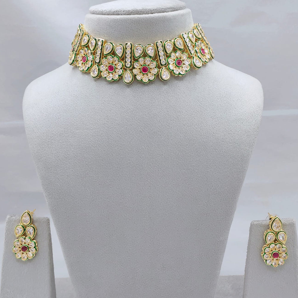 Lucentarts Jewellery Glam Finish Crystal And Austrian Stone Necklace Set