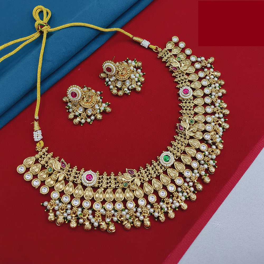 Lucentarts Jewellery Classic Pota And Beads Pearl Necklace Set