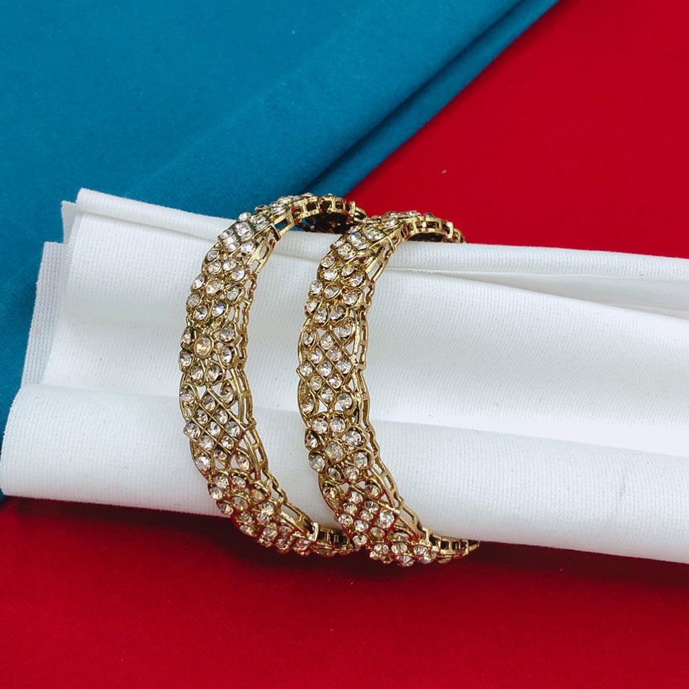 Lucentarts Jewellery Elegant Austrian Stone Statement Bangles Set