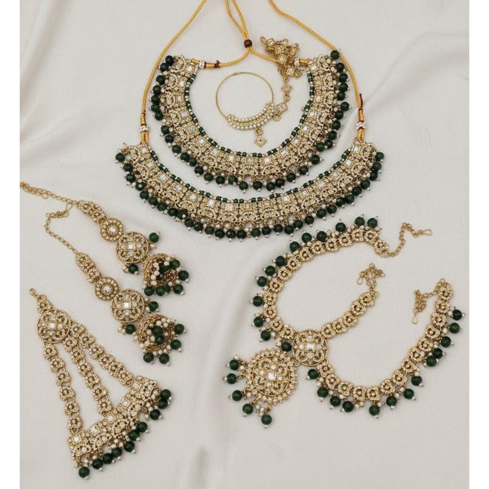 Lucentarts Jewellery Gorgeous Austrian Stone And Beads Bridal Jewelry Set