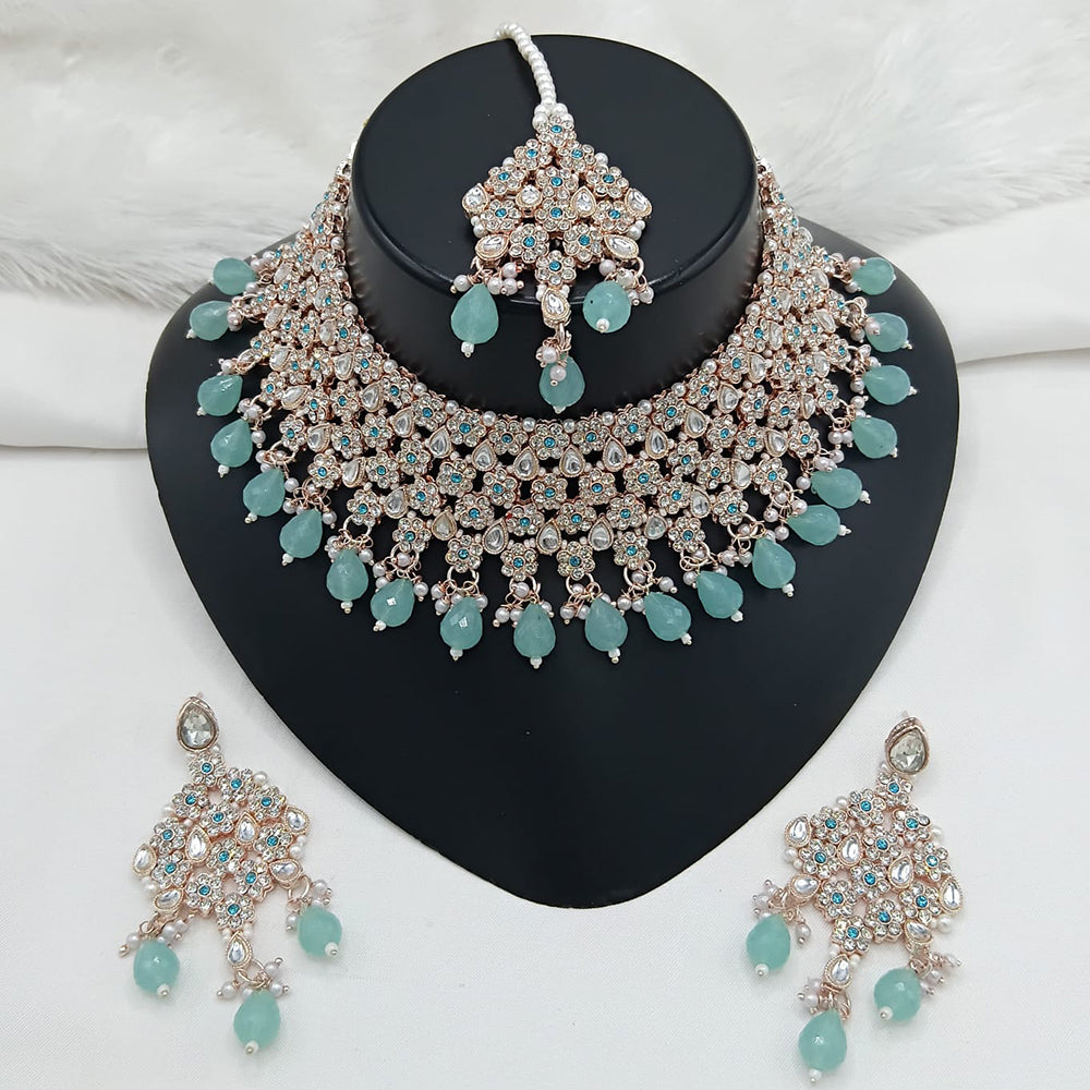 Lucentarts Jewellery Heritage Style Pota Austrian Stone Beaded Choker Necklace Set