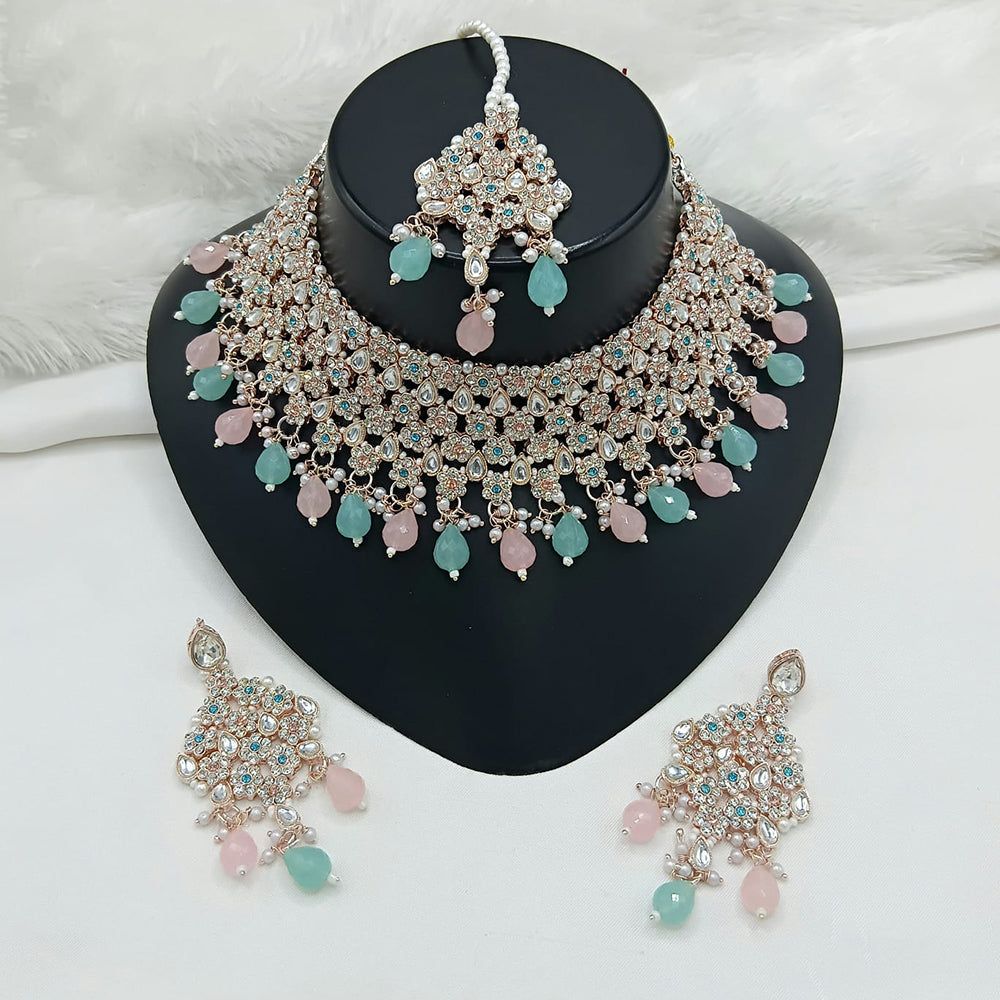 Lucentarts Jewellery Heritage Style Pota Austrian Stone Beaded Choker Necklace Set