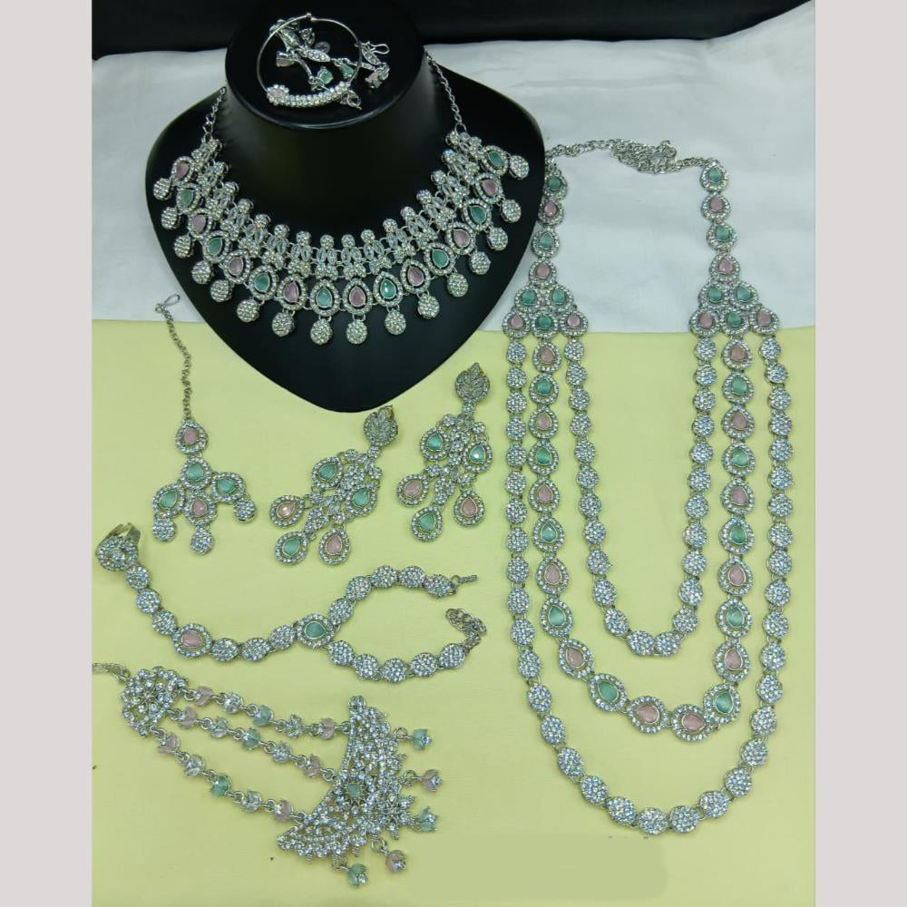 Lucentarts Jewellery Gorgeous Austrian Stone And Beads Bridal Jewelry Set