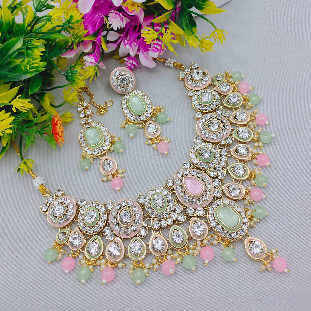 Lucentarts Jewellery Sparkle Crystal And Austrian Stone Beads Necklace Set