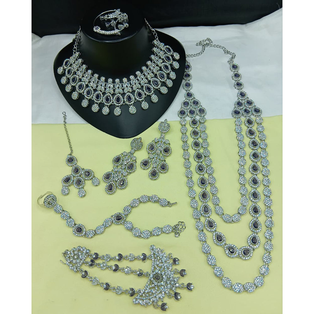 Lucentarts Jewellery Gorgeous Austrian Stone And Beads Bridal Jewelry Set