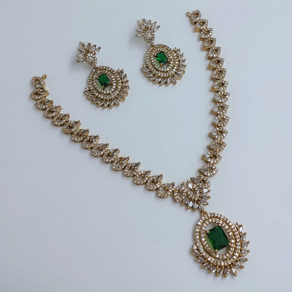 Lucentarts Jewellery Gorgeous Crystal Stone And Austrian Stone Necklace Set