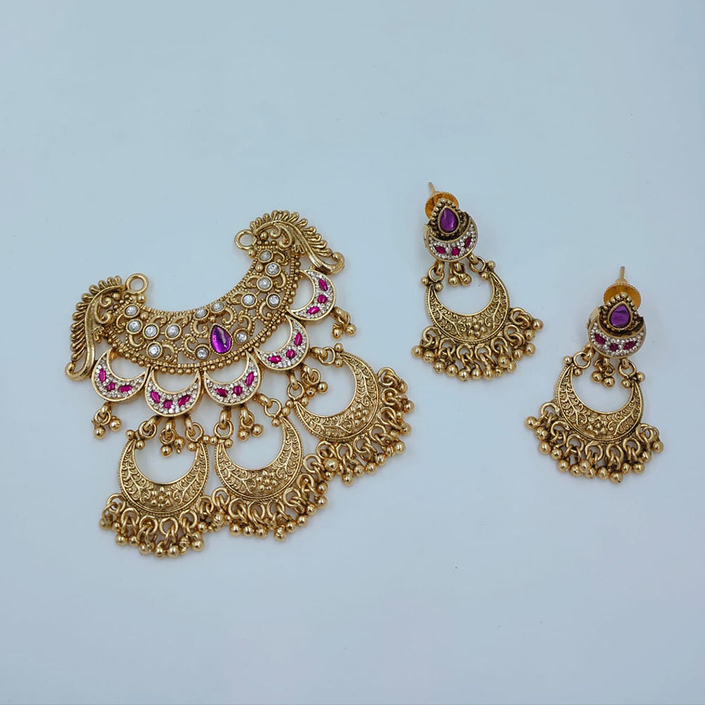 Lucentarts Jewellery Gorgeous Pota Stone And Pearl Pendant Set
