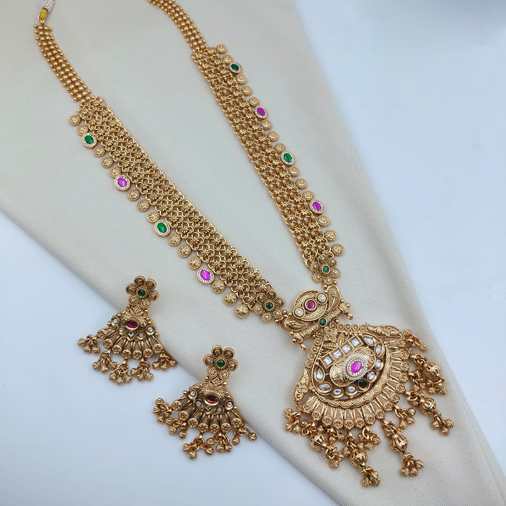 Lucentarts Jewellery Royal Pota Kundan Stone Designer Necklace Set