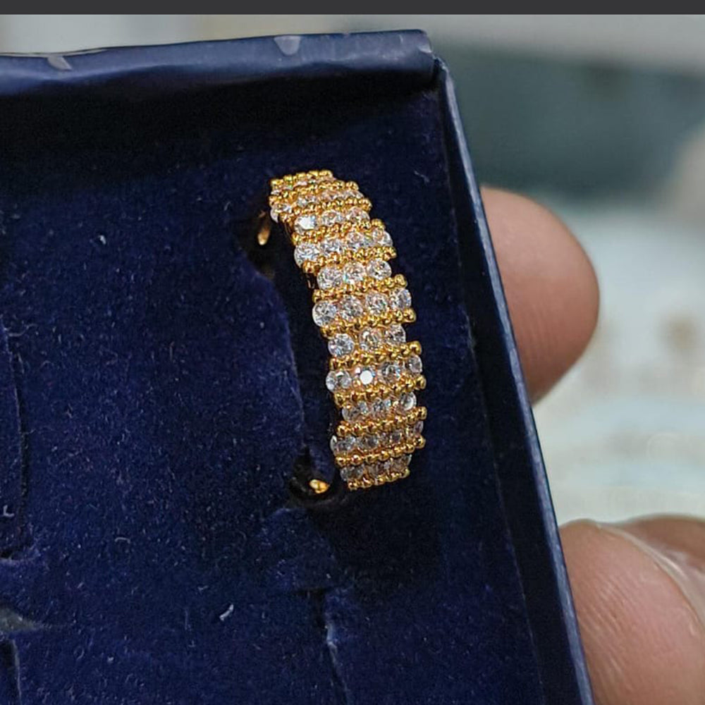 Lucentarts Jewellery Gold Plated Austrian Stone Ring