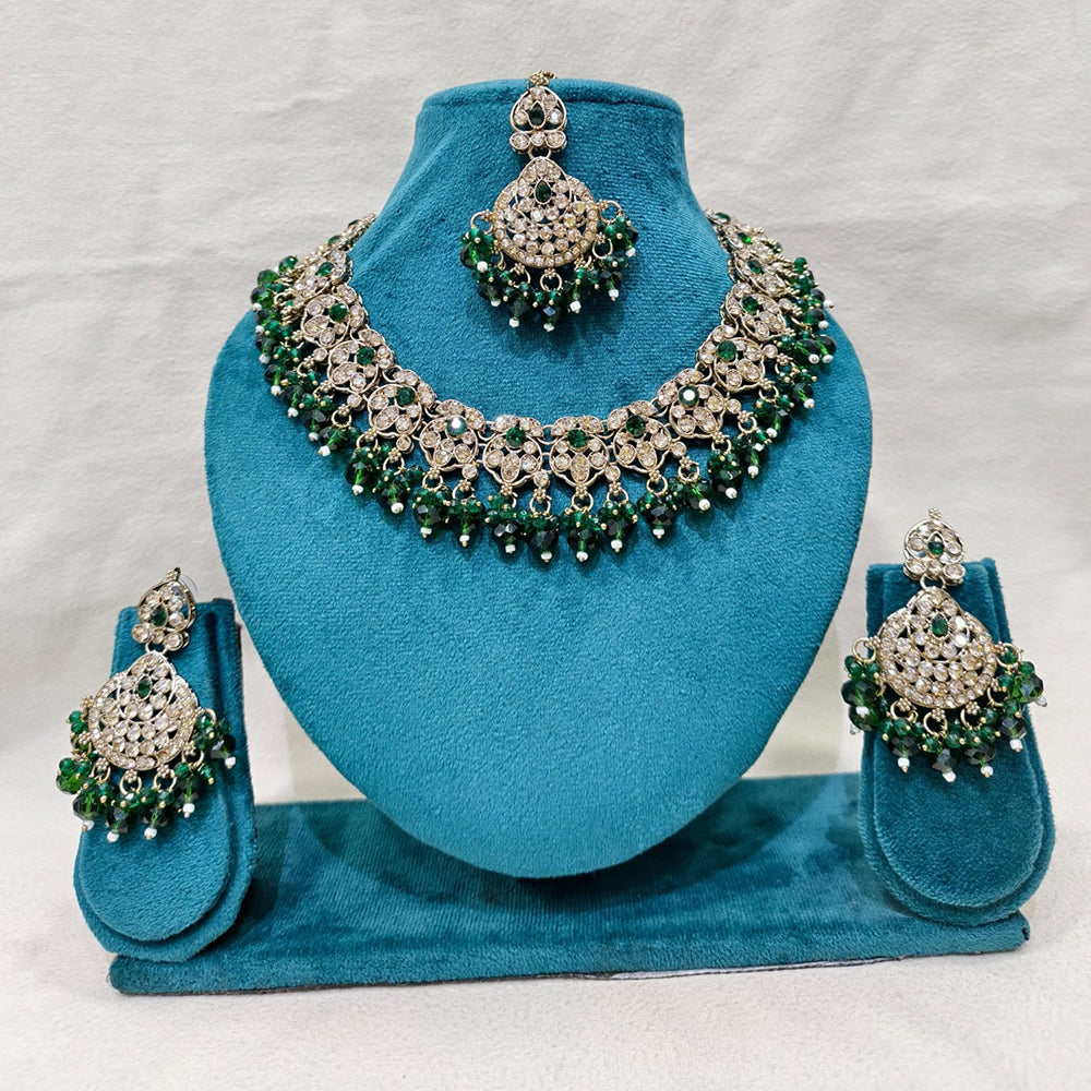 Lucentarts Jewellery Royal Austrian Stone And Beads Necklace Set