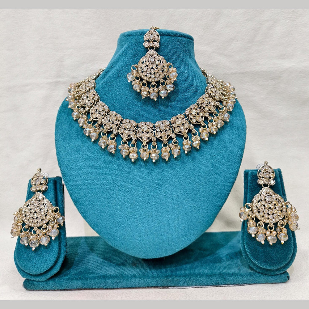 Lucentarts Jewellery Royal Austrian Stone And Beads Necklace Set