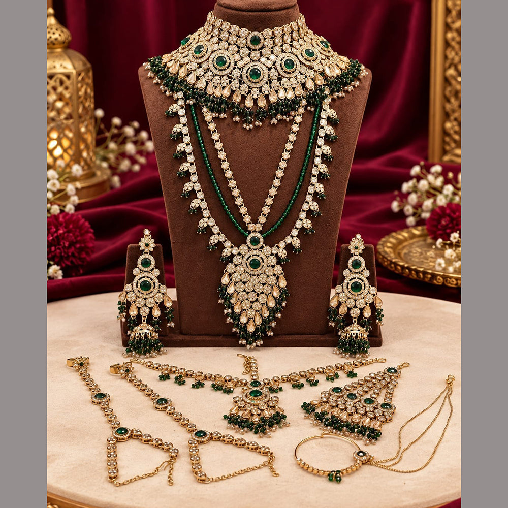 Lucentarts Jewellery Gorgeous Austrian Stone And Beads Bridal Jewellery Set