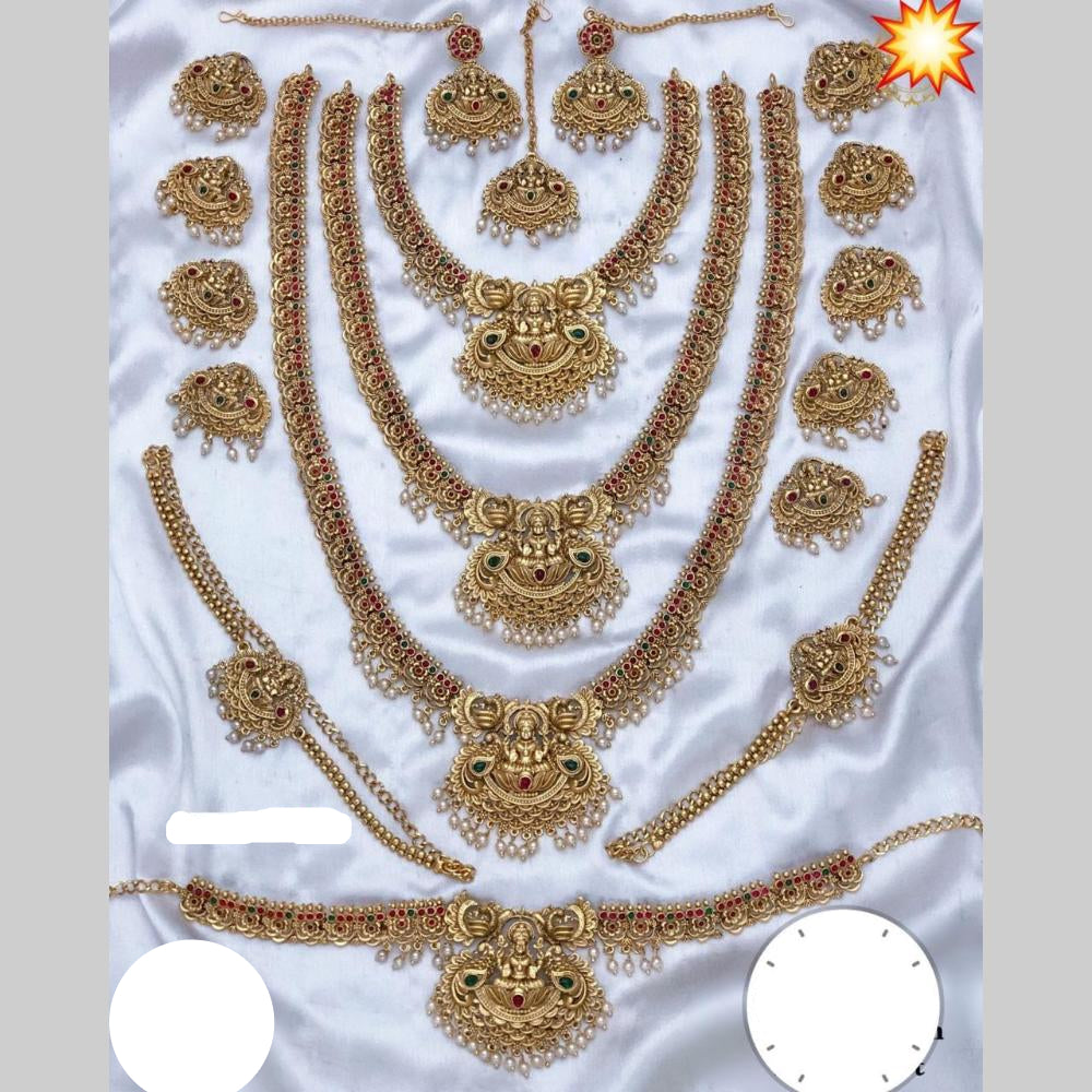 Sai Fashion Gold Plated Bridal Jewellery Set