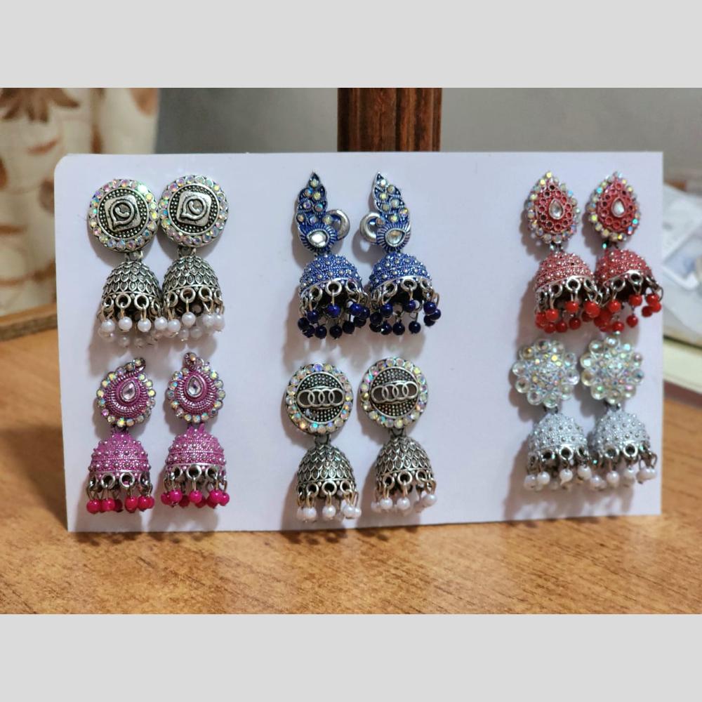 HK Fashion Multi Colors Jhumki Earrings Combo – JewelEMarket