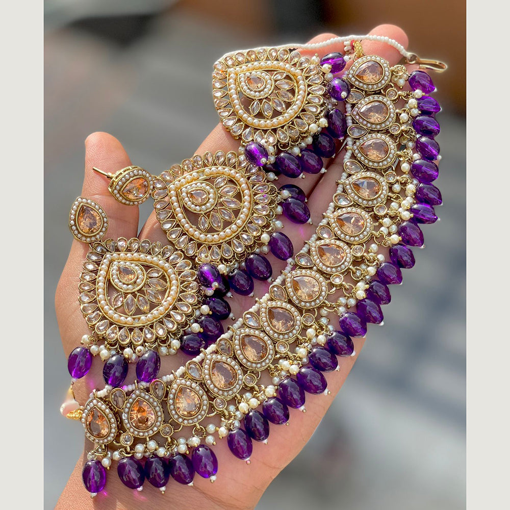 India Art Gold Plated Necklace Set