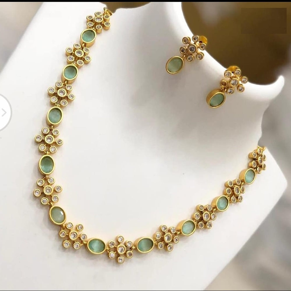India Art Gold Plated Austrian Stone Necklace Set
