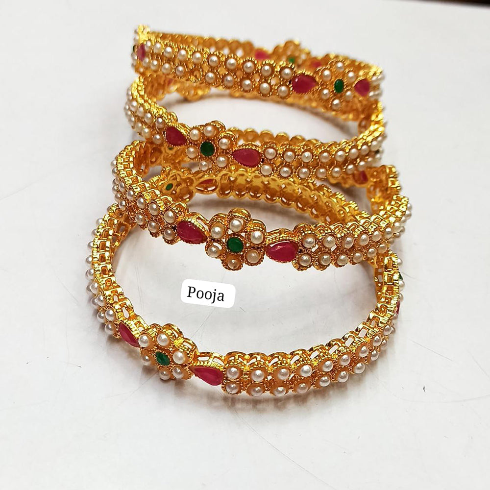 Pooja Bangles Gold Plated Bangles Set