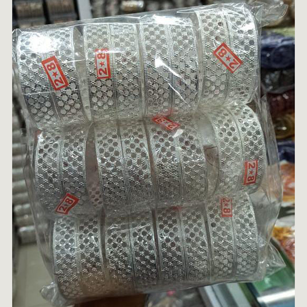 Pooja Bangles Silver Plated Bangles Set