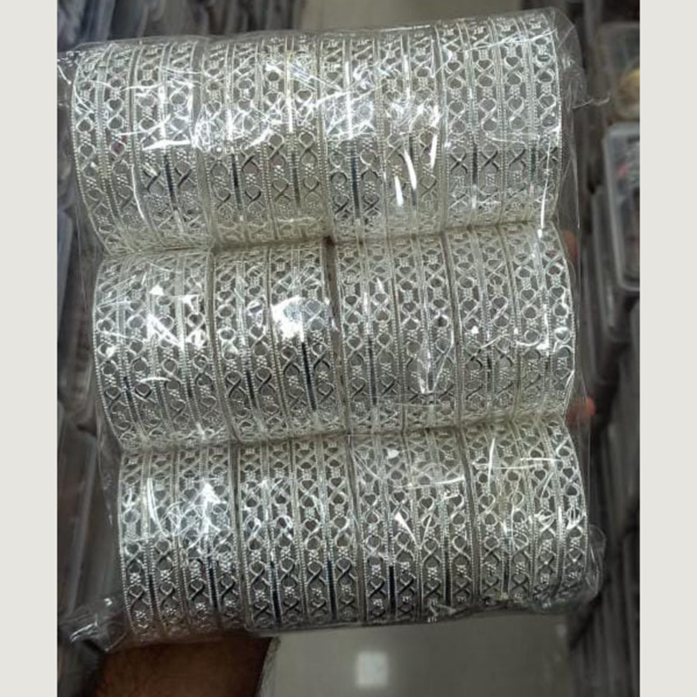 Pooja Bangles Silver Plated Bangles Set