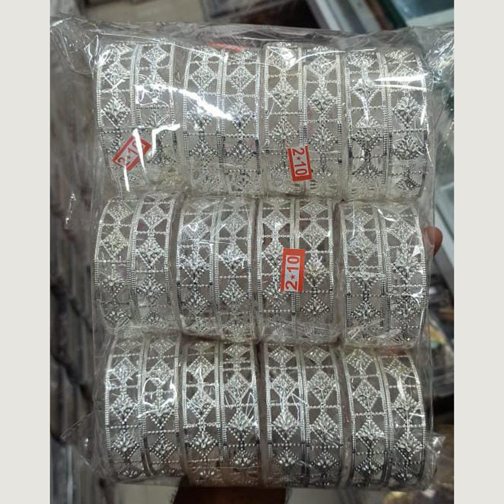 Pooja Bangles Silver Plated Bangles Set
