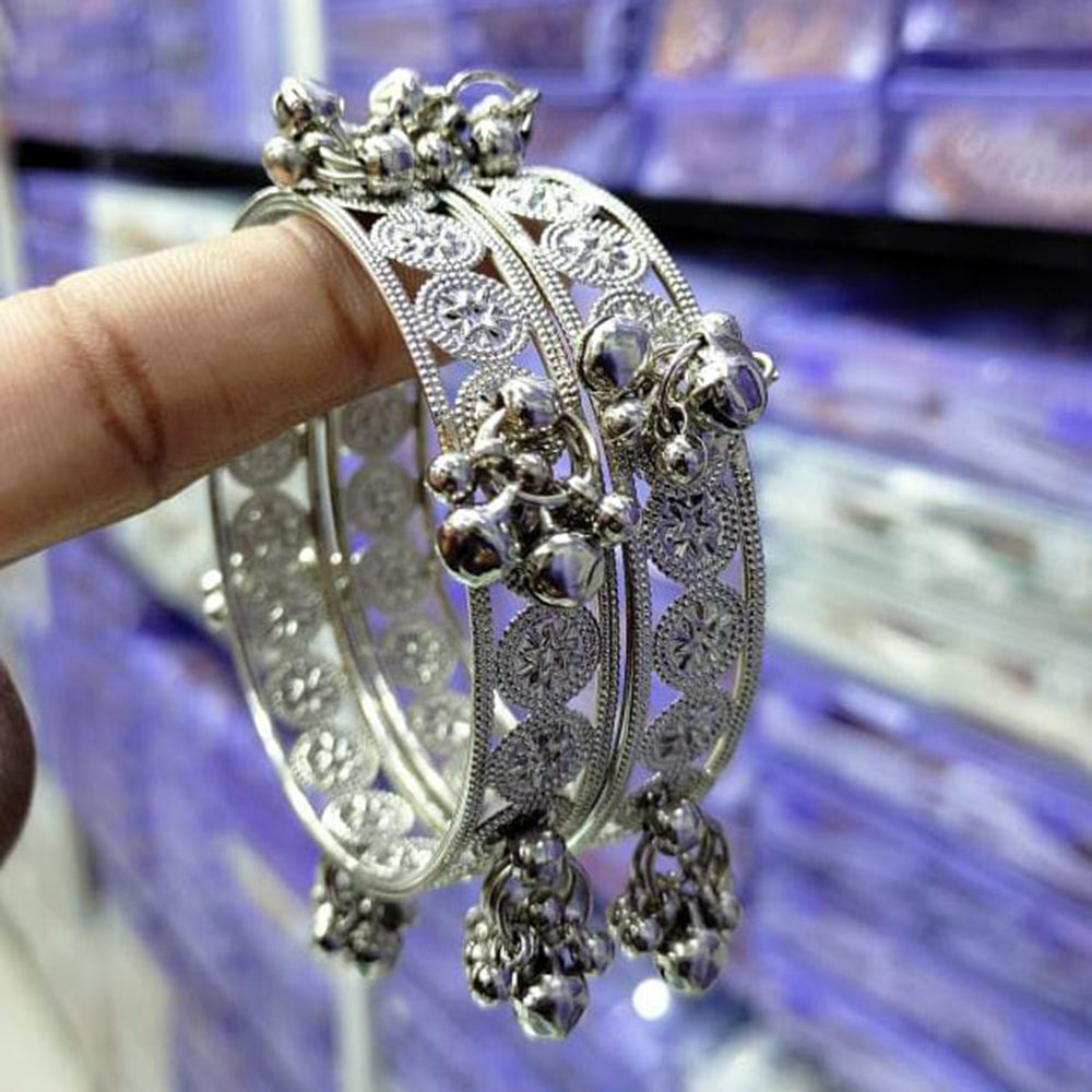 Pooja Bangles Oxidised Plated Bangles Set