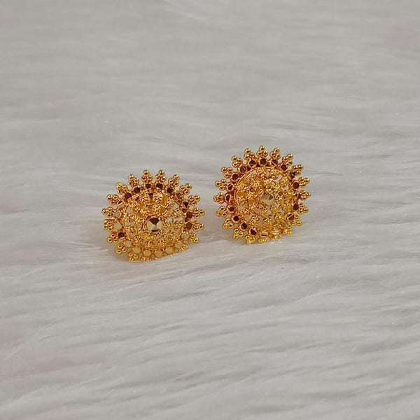 Pooja Bangles Gold Plated Stud Earrings