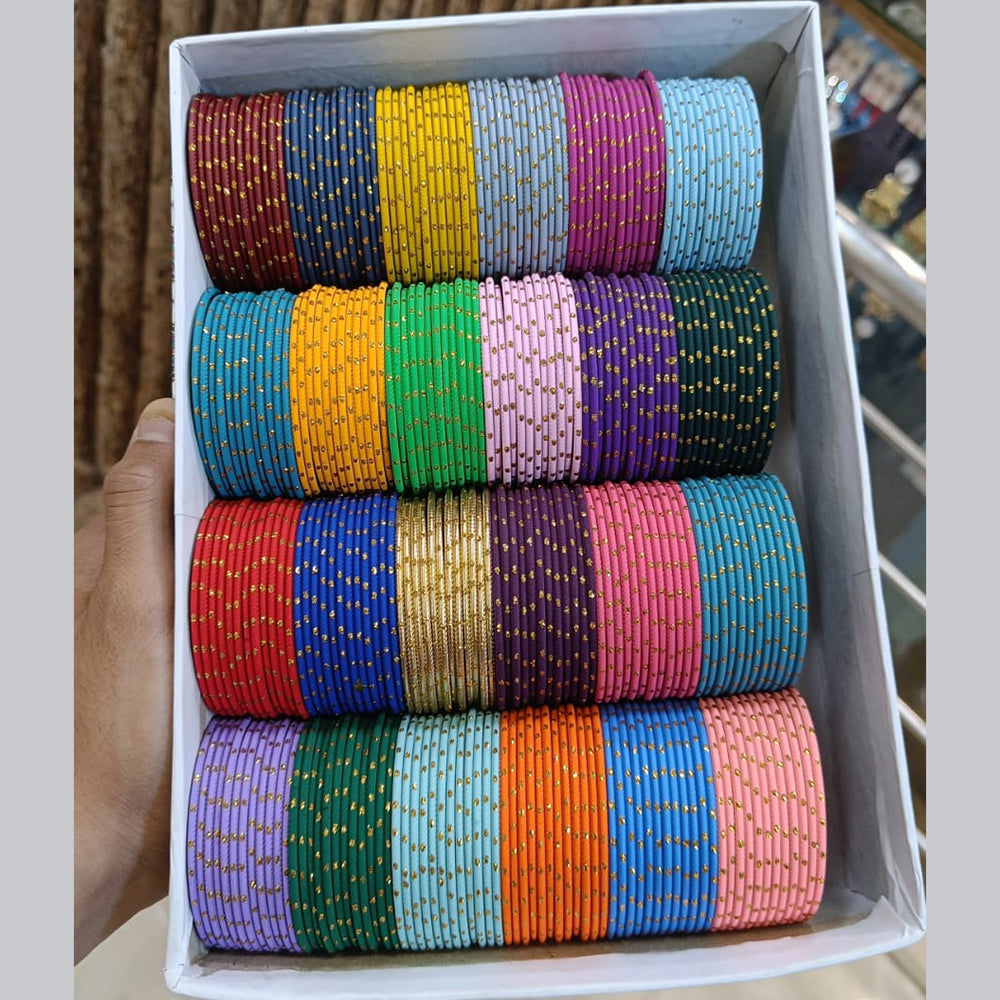 Pooja Bangles Multi Color Metal Bangle Set – JewelEMarket