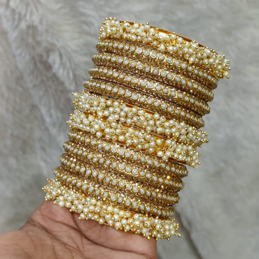 Bangle Set Real Pearl Bangles Polki Kada Pearl Bangles Set