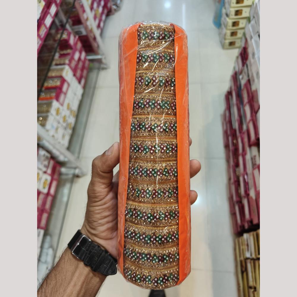 Pooja Bangles Gold Plated Austrian Stone Bangles Set