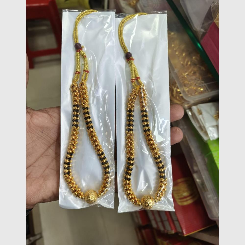 Pooja Bangles Stylish Gold Finish Thushi Necklace for Women & Girls