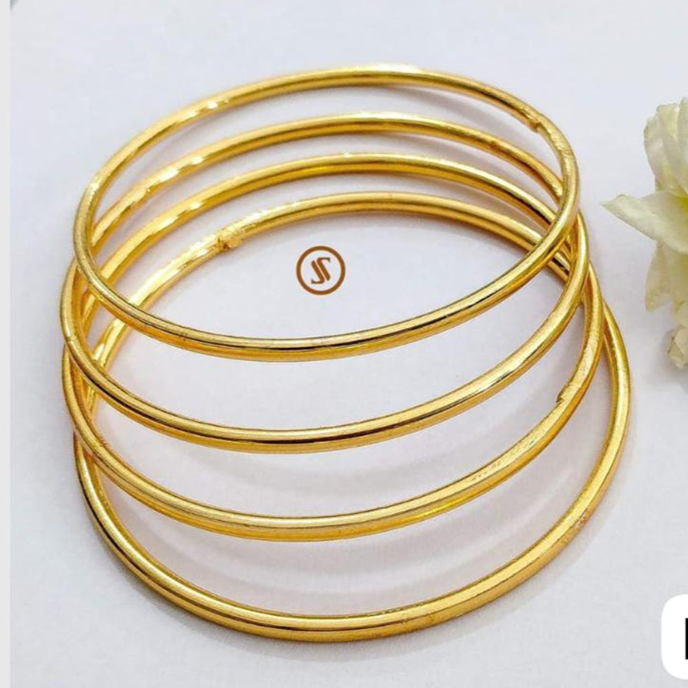 Pooja Bangles Traditional Gold Plated Bangles Set with Elegant Finish for Weddings