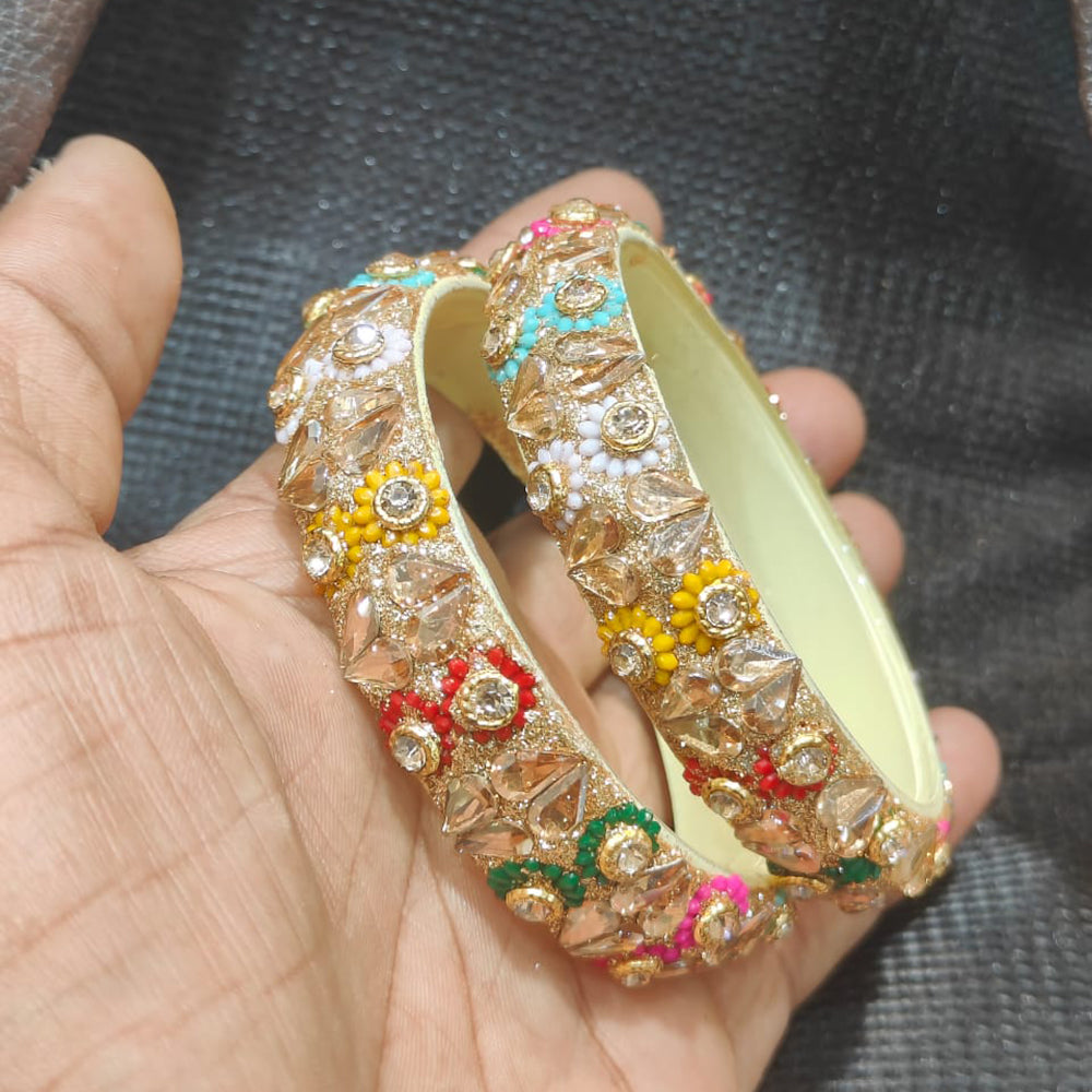 Pooja Bangles Traditional Glass Bangles Set Bright, Lightweight Bangles for Wedding and Festivals