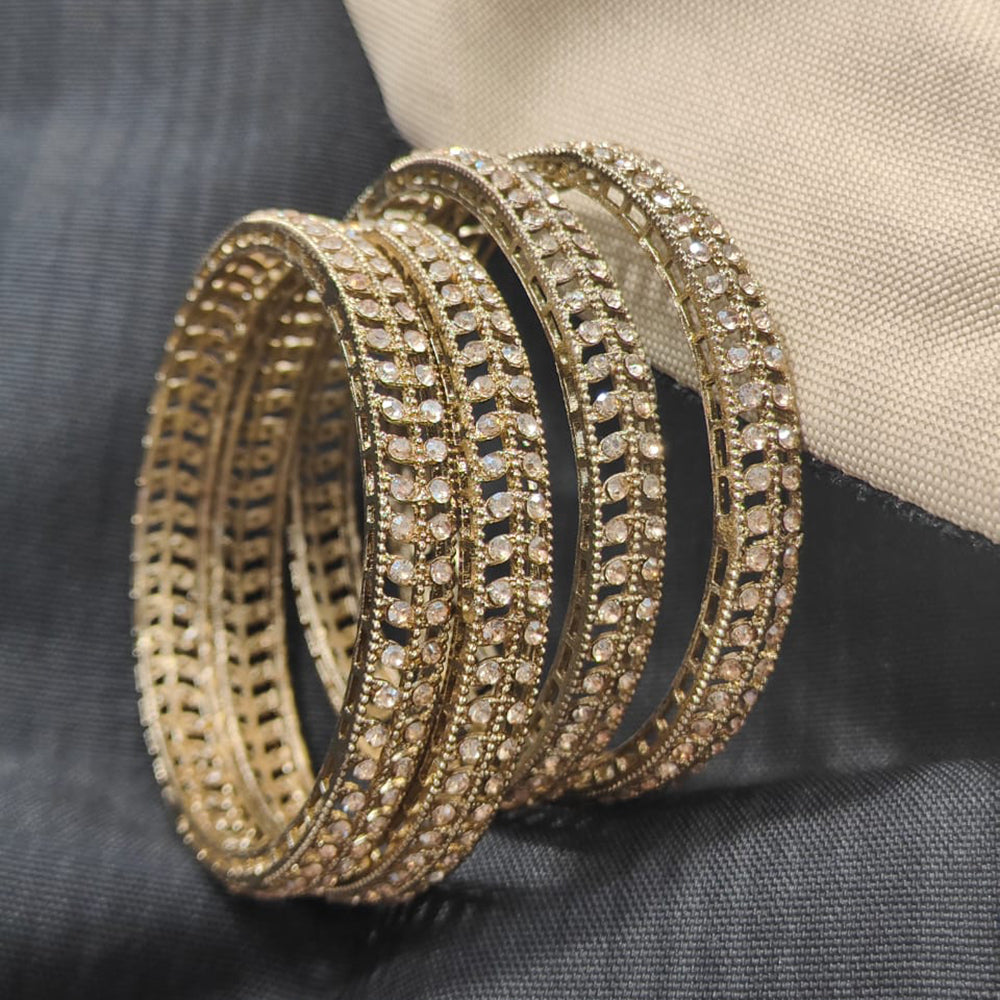 Pooja Bangles Classic Austrian Stone Party Wear Bangles Set