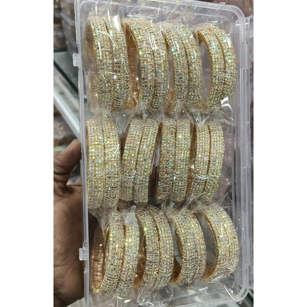 Pooja Bangles Premium Austrian Stone Designer Party Wear Bangles Set