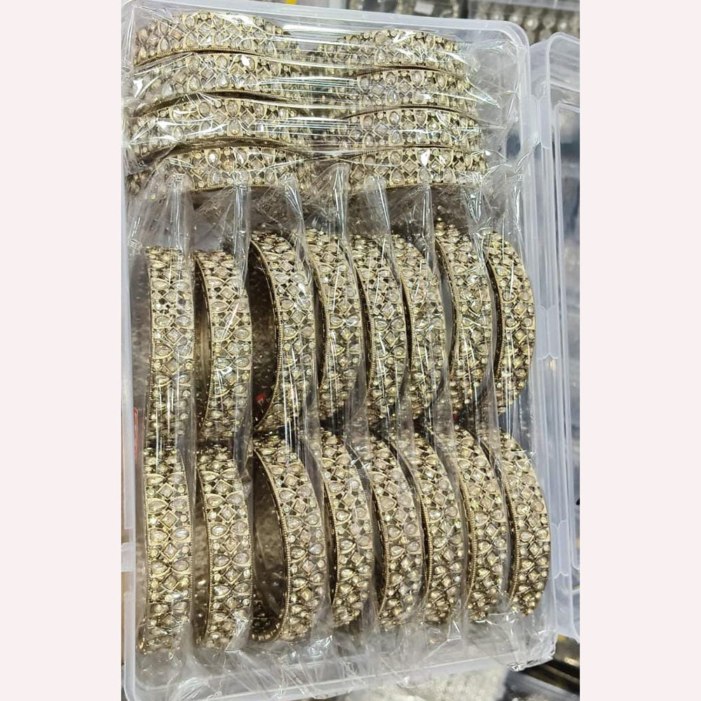 Pooja Bangles Crystal Stone Designer Bangles Set