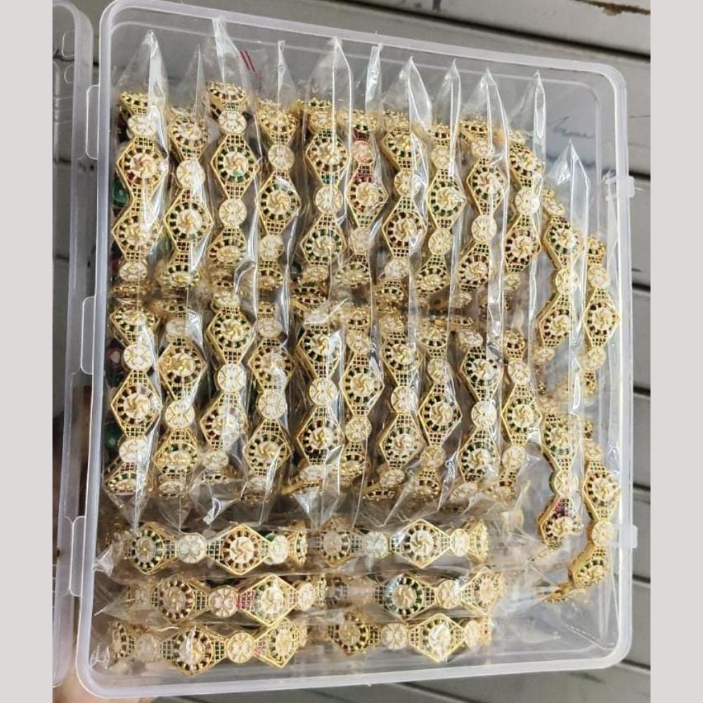 Pooja Bangles Collection Designer Meenakari Bangles Set (1 Piece Only)