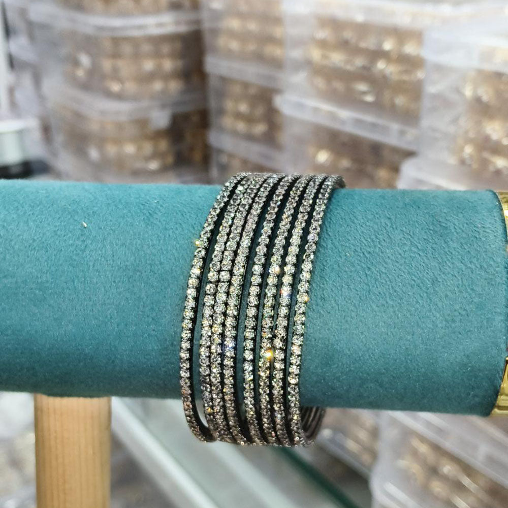 Pooja Bangles Elegant Austrian Stone Bangles Set