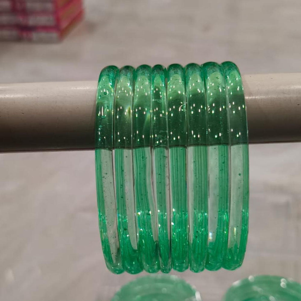 Pooja Bangles Glossy Transparent Jelly Bangles Set