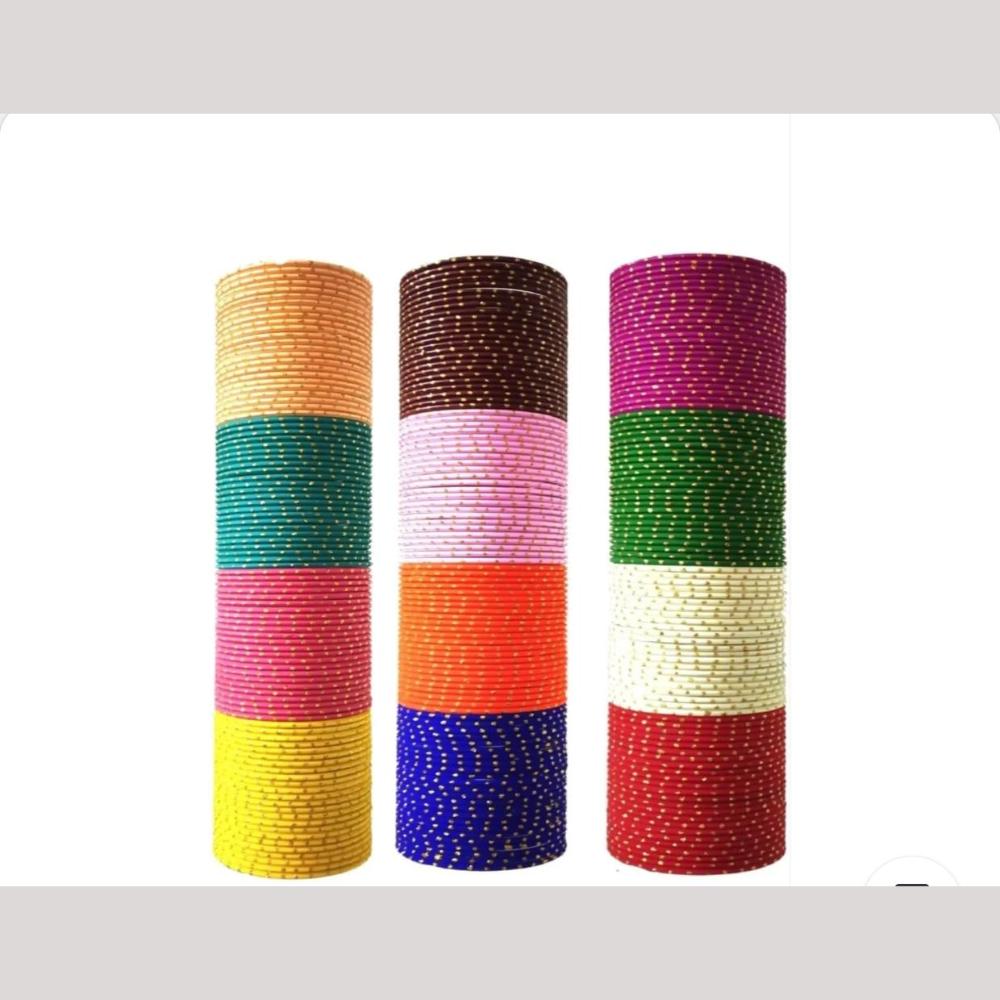 Pooja Bangles Mix Color Fancy Bangles Set