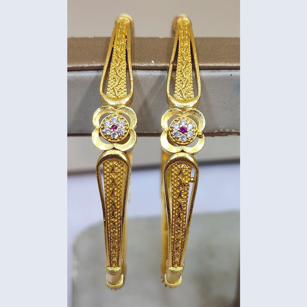 Raiyaraj Shimmering Austrian Stone Detailing Bangles Set