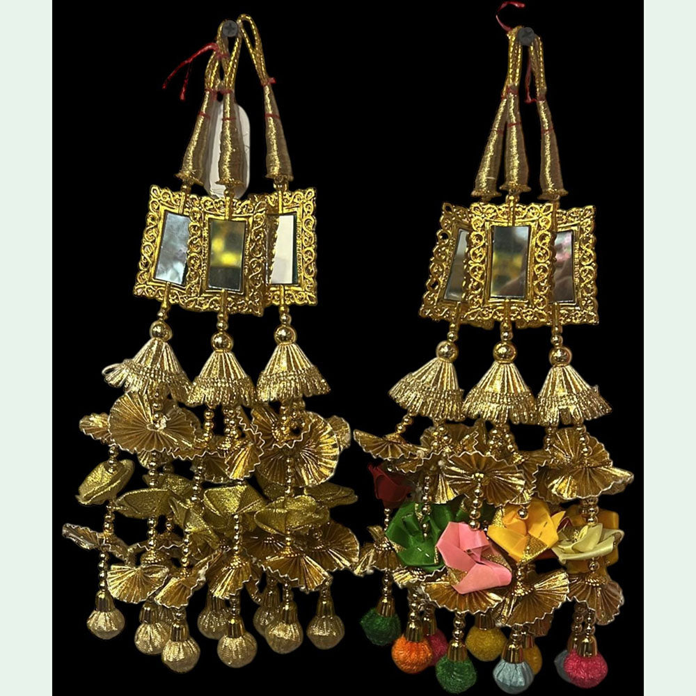 Hira Collections Colorful Hair Paranda with Tassels – Ethnic Indian Hair Jewelry