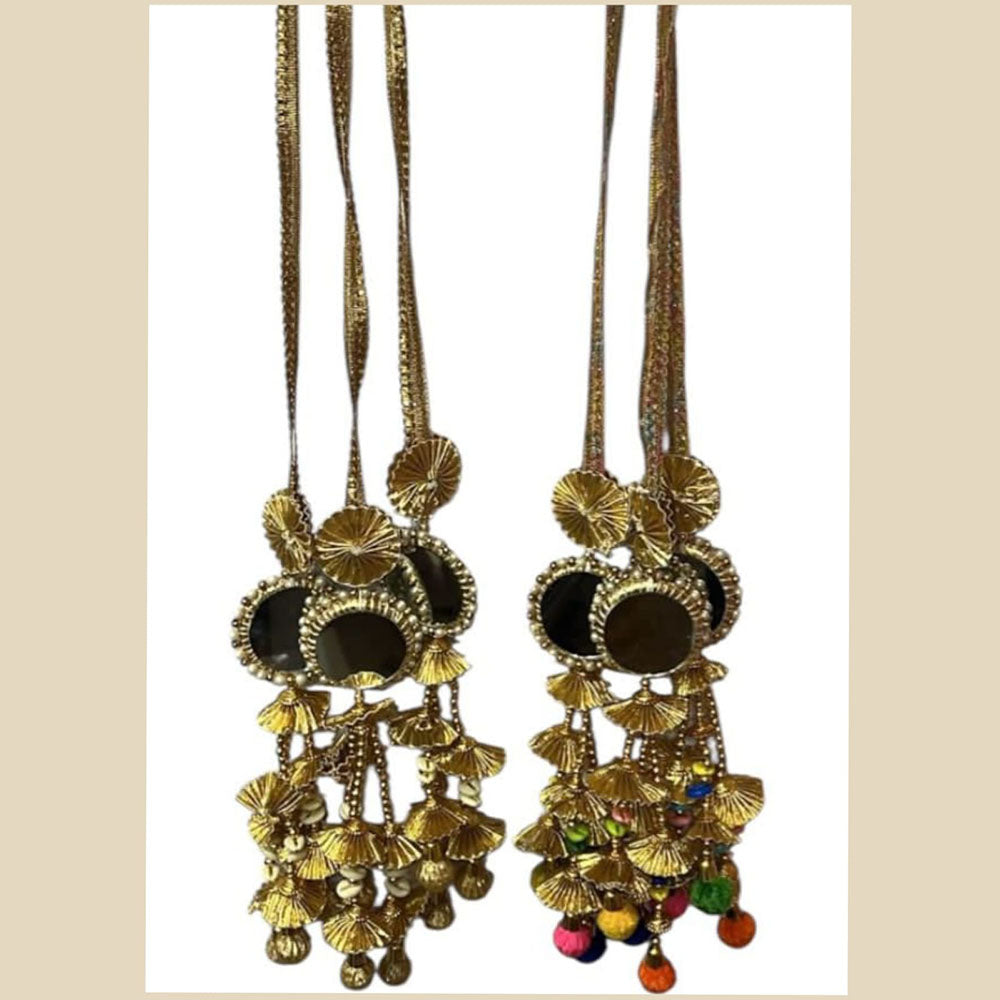 Hira Collections Colorful Hair Paranda with Tassels – Ethnic Indian Hair Jewelry