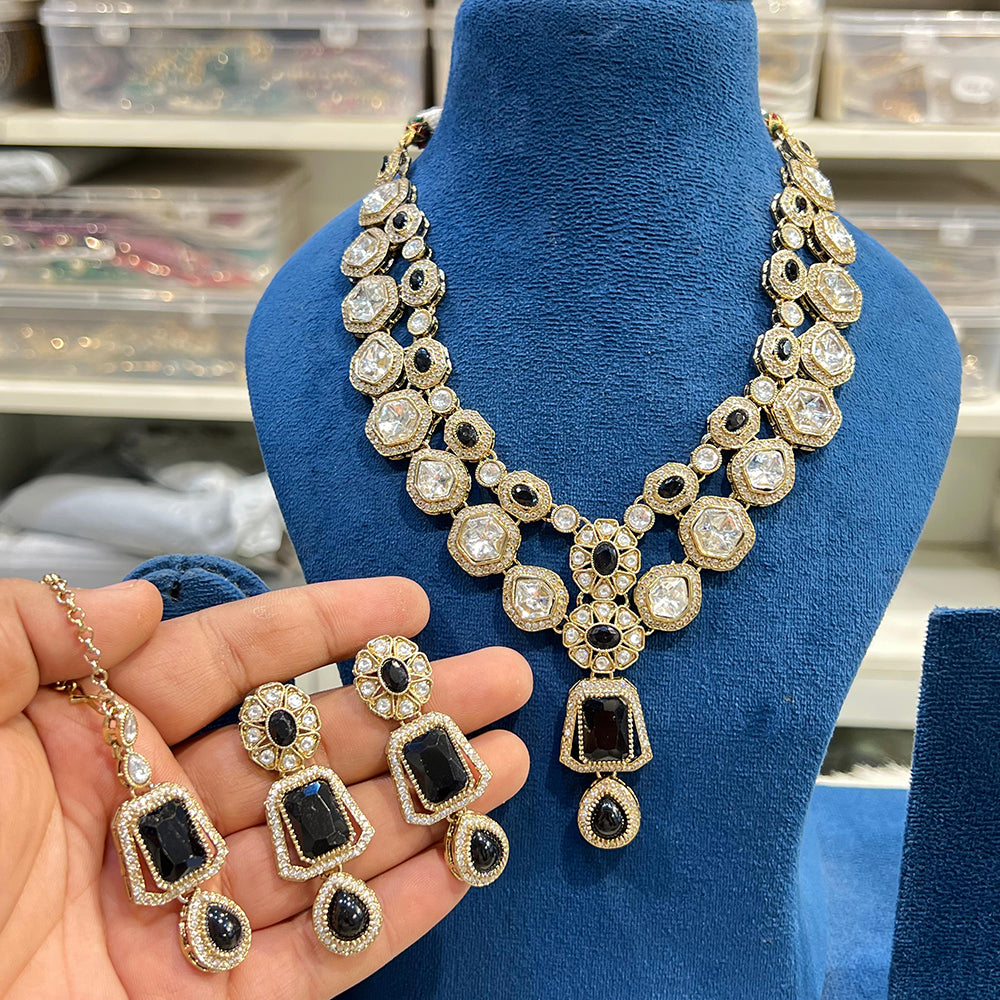 Hira Collection Sparkling Crystal Elegance Necklace Set