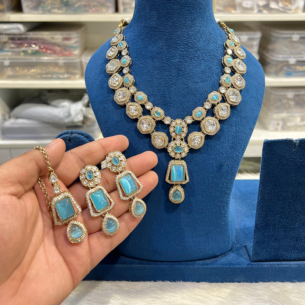 Hira Collection Sparkling Crystal Elegance Necklace Set