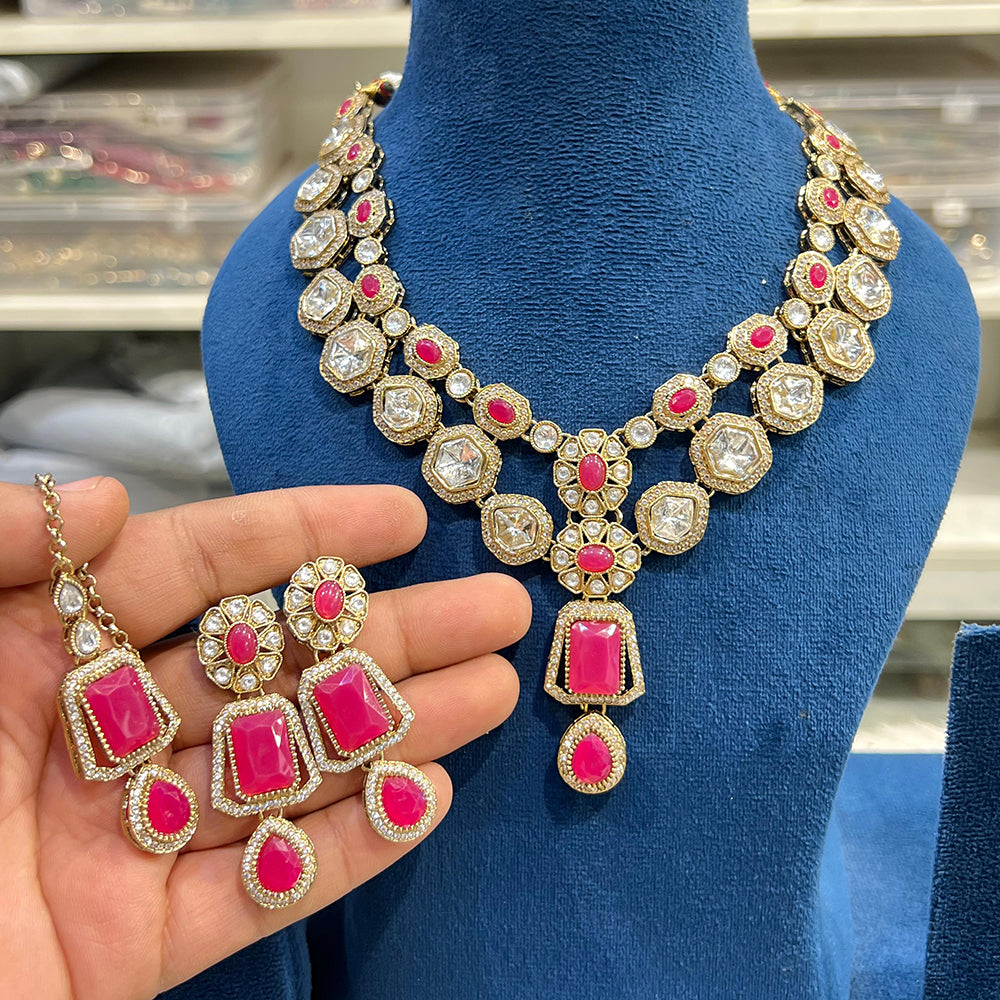 Hira Collection Sparkling Crystal Elegance Necklace Set